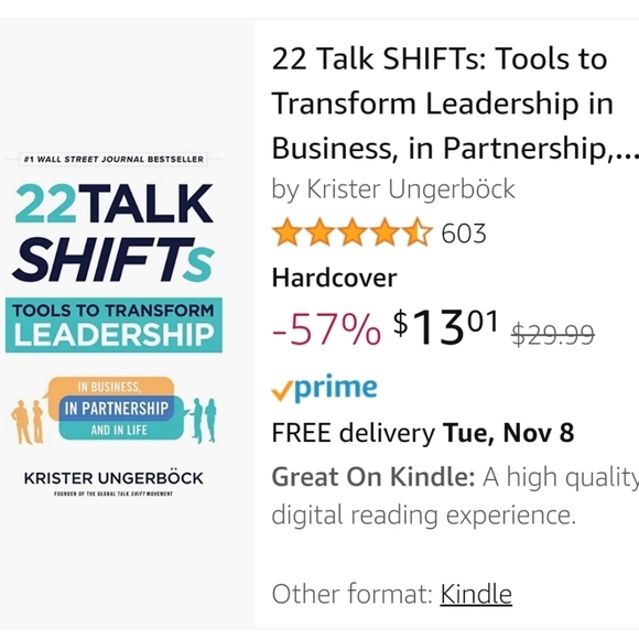 Book: 22 Talk Shifts: Tools to Transform Leadership - Picture 2 of 2